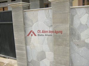 Cara Pasang Batu Alam Templek
